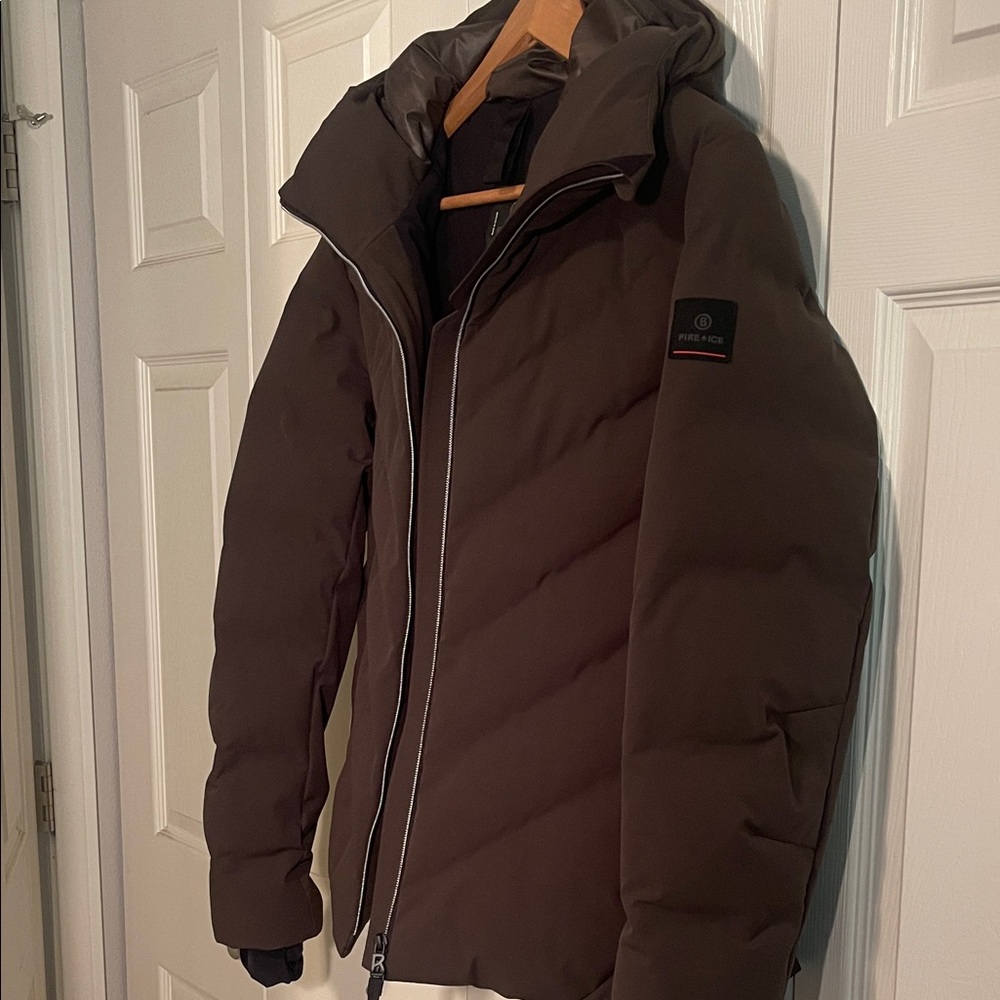 Bogner Fire + Ice Brown Puffer Ski Jacket